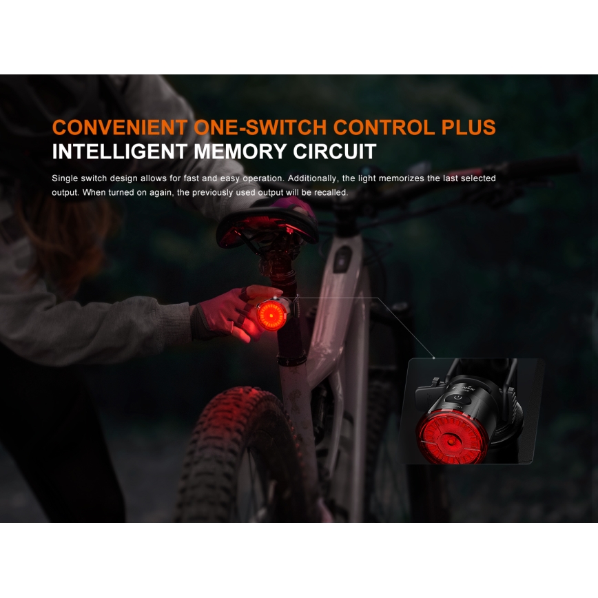 Fenix BC06R - LED Dimbare oplaadbare fietslamp LED/USB IP66 90 lm 24,5 h