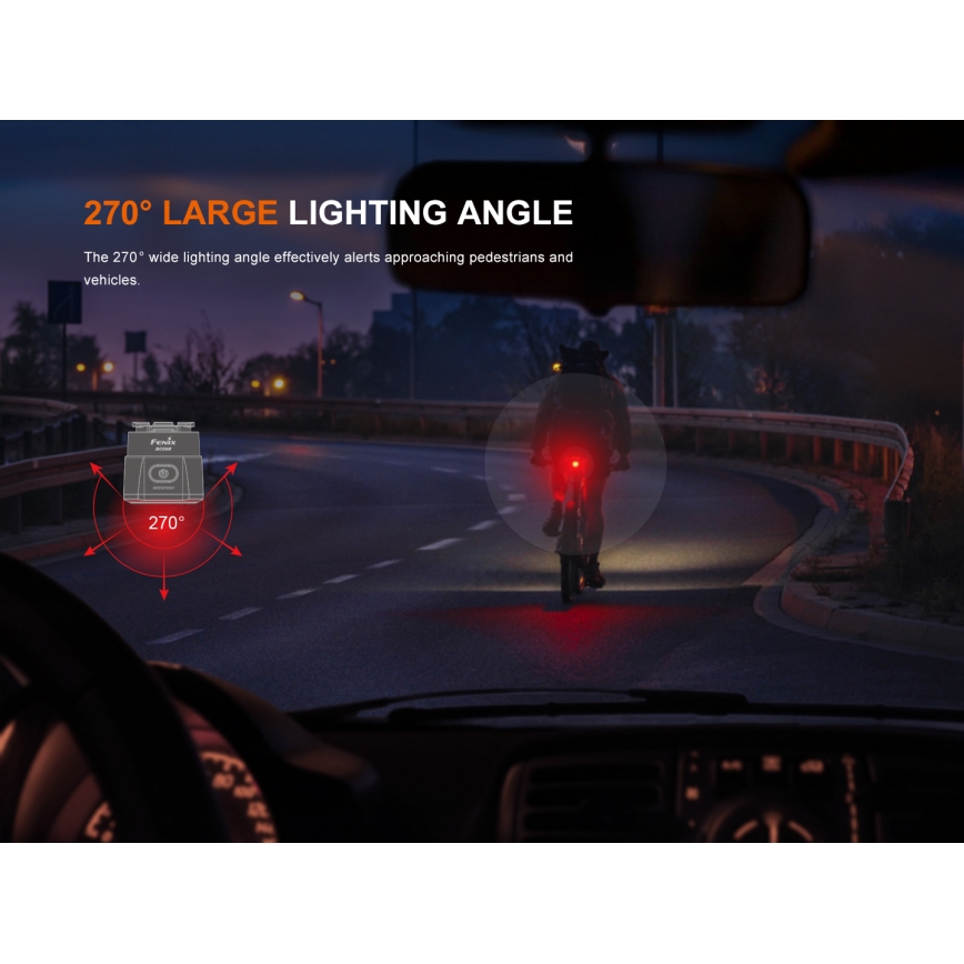 Fenix BC06R - LED Dimbare oplaadbare fietslamp LED/USB IP66 90 lm 24,5 h