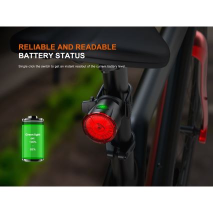 Fenix BC06R - LED Dimbare oplaadbare fietslamp LED/USB IP66 90 lm 24,5 h