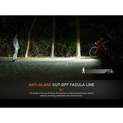 Fenix BC15R - LED Dimbare oplaadbare fietslamp LED/USB IP66 400 glanzend 31,5 h 2600 mAh