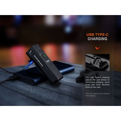 Fenix BC15R - LED Dimbare oplaadbare fietslamp LED/USB IP66 400 glanzend 31,5 h 2600 mAh
