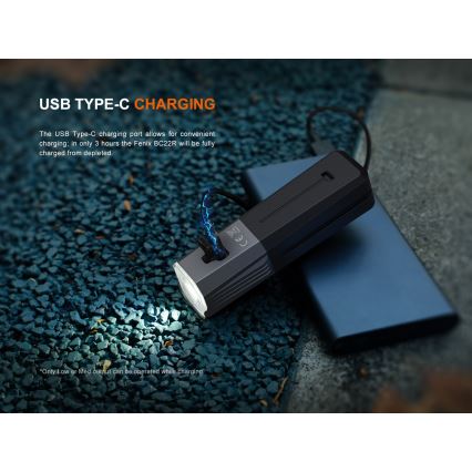 Fenix BC22R - dimbare oplaadbare LED-fietslamp LED/USB 3400 mAh IP66 1400 lm 41 h zwart