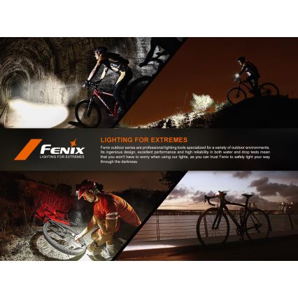 Fenix BC22R - dimbare oplaadbare LED-fietslamp LED/USB 3400 mAh IP66 1400 lm 41 h zwart