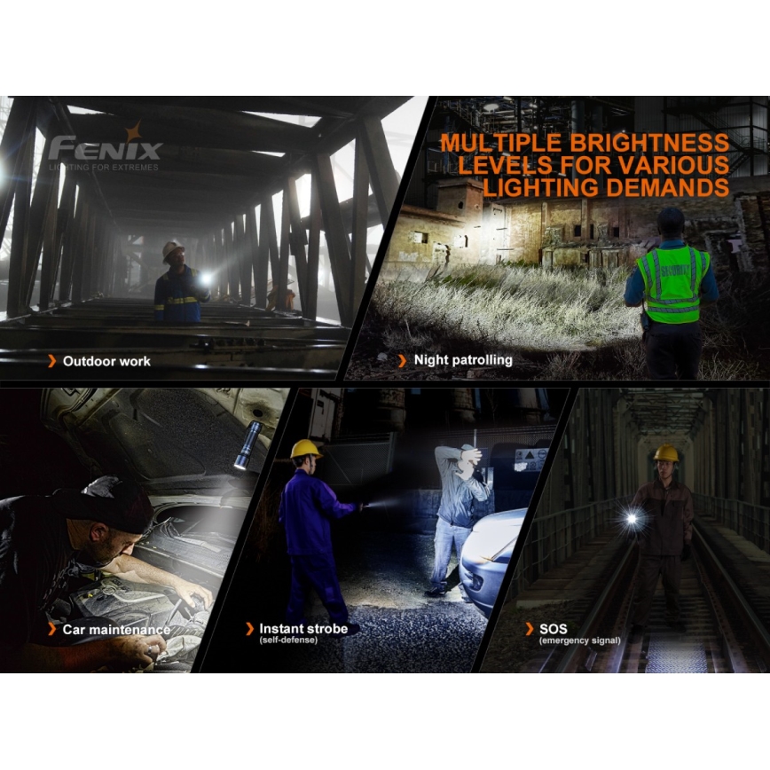 Fenix C7 - Dimbare oplaadbare zaklamp LED/1x21700 IP68 3000 lm 68 uur