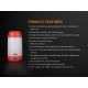 Fenix CL26RRED - LED Dimbaar portable rechargeable lamp LED/USB IP66 400 lm 400 h oranje
