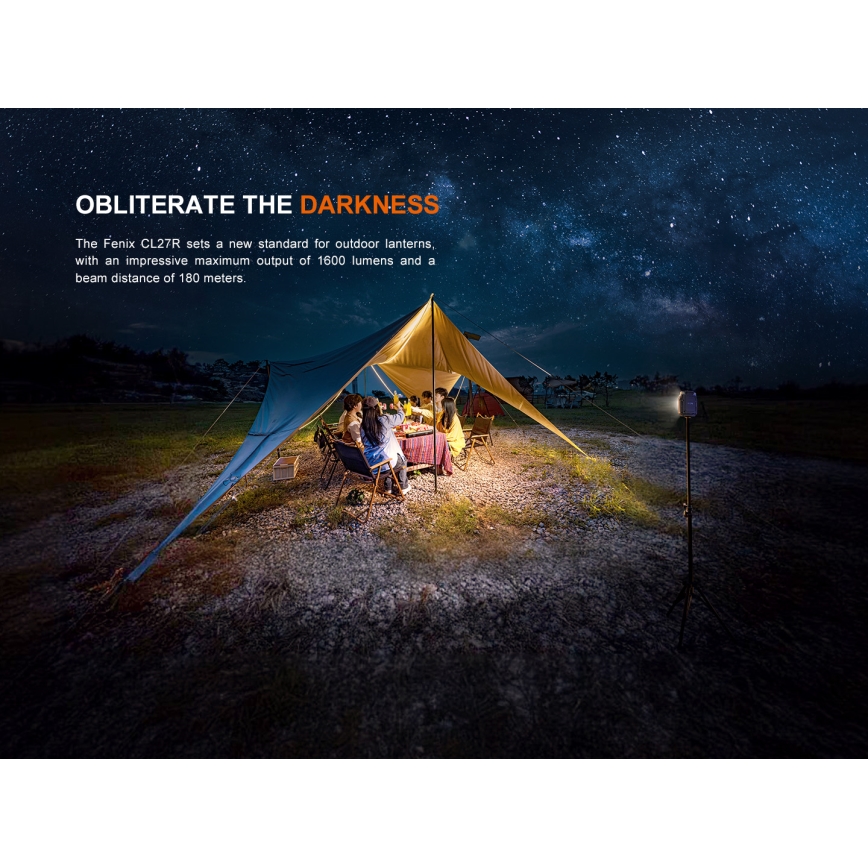 Fenix CL27RGRE - LED Dimbaar rechargeable lamp LED/USB IP66 1600 lm 285 h