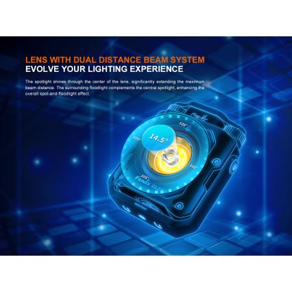 Fenix CL27RGRE - LED Dimbaar rechargeable lamp LED/USB IP66 1600 lm 285 h