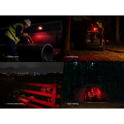 Fenix CL27RGRE - LED Dimbaar rechargeable lamp LED/USB IP66 1600 lm 285 h