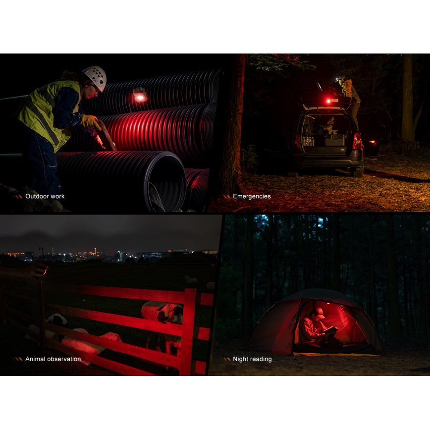 Fenix CL27RGRE - LED Dimbaar rechargeable lamp LED/USB IP66 1600 lm 285 h
