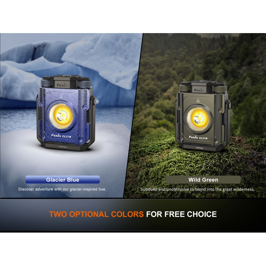 Fenix CL27RGRE - LED Dimbaar rechargeable lamp LED/USB IP66 1600 lm 285 h