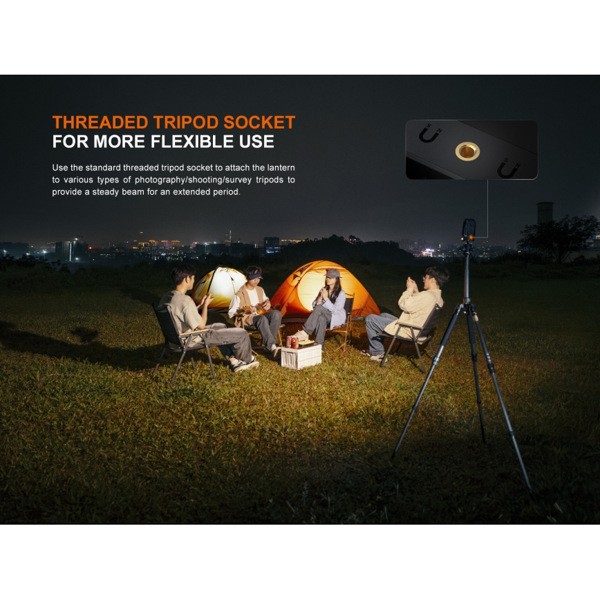Fenix CL27RGRE - LED Dimbaar rechargeable lamp LED/USB IP66 1600 lm 285 h