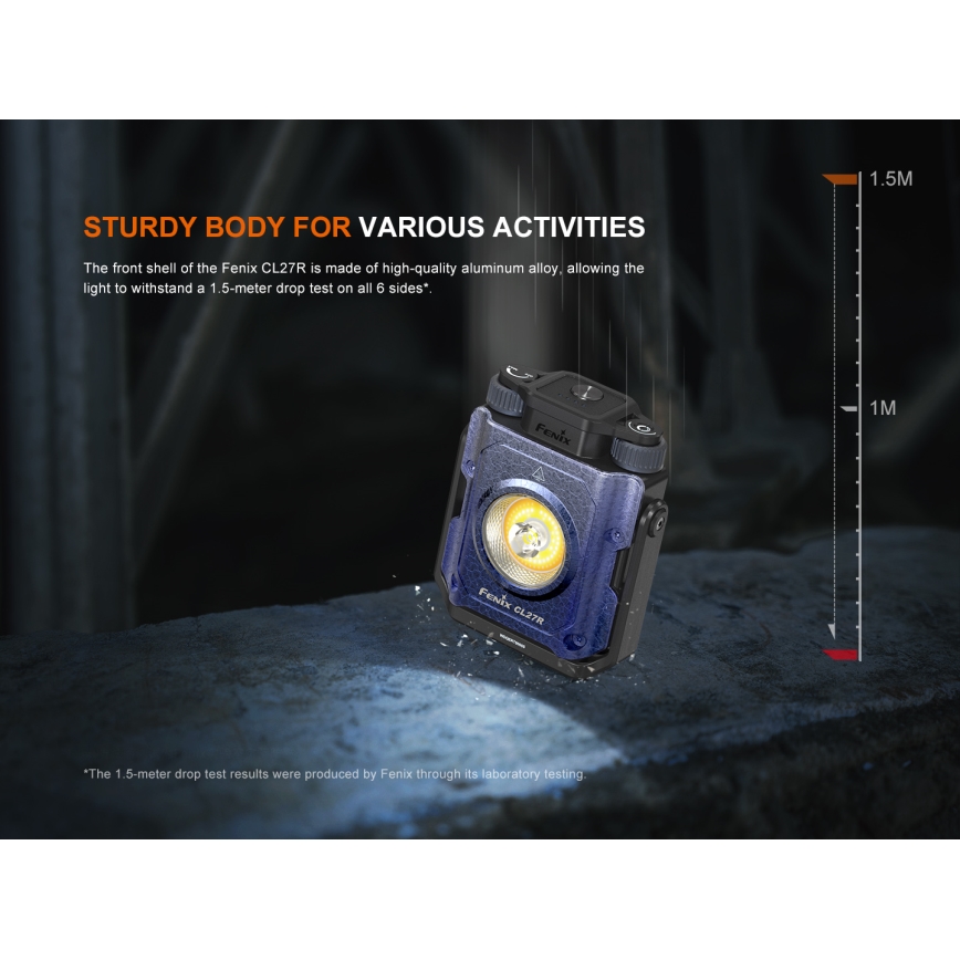 Fenix CL27RGRE - LED Dimbaar rechargeable lamp LED/USB IP66 1600 lm 285 h