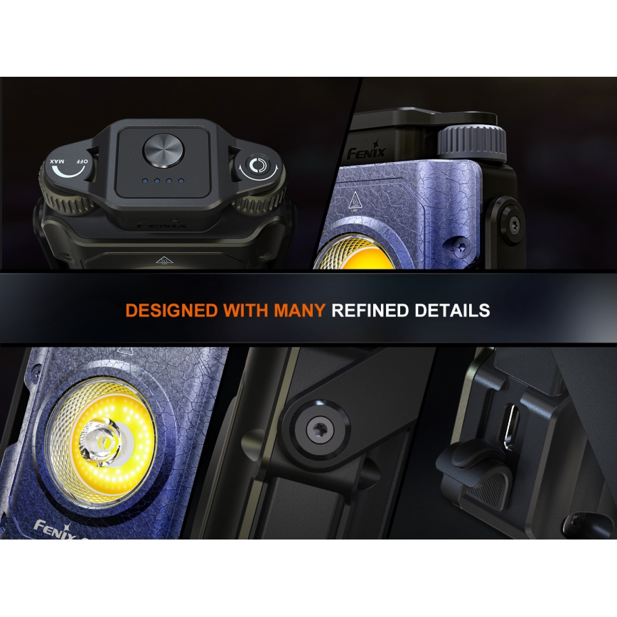 Fenix CL27RGRE - LED Dimbaar rechargeable lamp LED/USB IP66 1600 lm 285 h