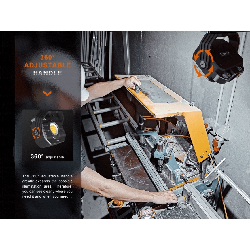 Fenix CL28R - LED Dimbaar oplaadbaar Schijnwerper met een powerbank LED/USB IP66 2000 glanzend 360 h 10000 mAh