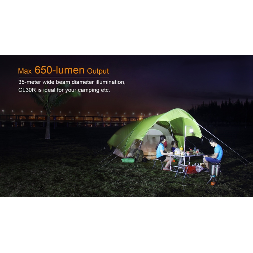 Fenix CL30R - LED draagbare oplaadbare lamp LED/USB/6xCR123A IPX7 650 lm 300 h 2600 mAh