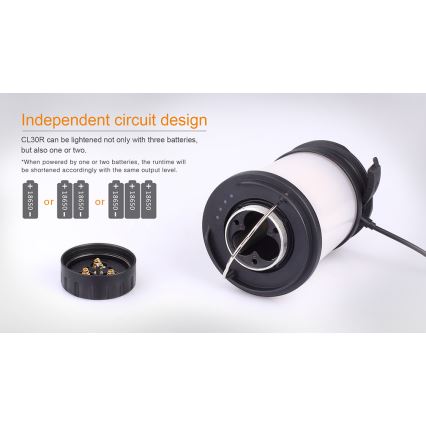Fenix CL30R - LED draagbare oplaadbare lamp LED/USB/6xCR123A IPX7 650 lm 300 h 2600 mAh