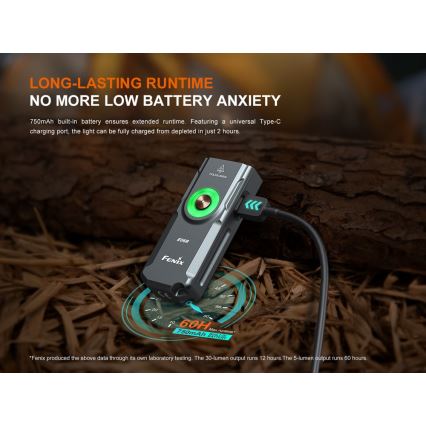 Fenix E06RGRY - LED Dimbaar oplaadbaar zaklamp UV LED/USB IP66 700 glanzend 60 h grijs