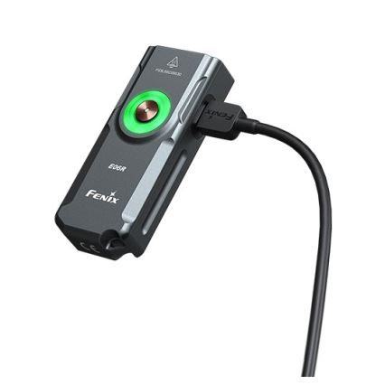 Fenix E06RGRY - LED Dimbaar oplaadbaar zaklamp UV LED/USB IP66 700 glanzend 60 h grijs