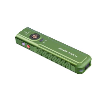 Fenix E06RPROEUOLI - Dimbare oplaadbare LED-zaklamp (LED/USB), 1650 mAh, IP66, 1600 lm, 111 uur, groen