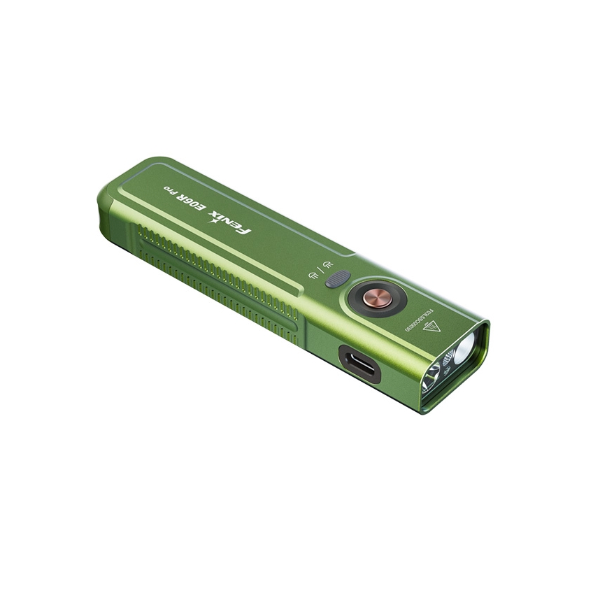 Fenix E06RPROEUOLI - Dimbare oplaadbare LED-zaklamp (LED/USB), 1650 mAh, IP66, 1600 lm, 111 uur, groen