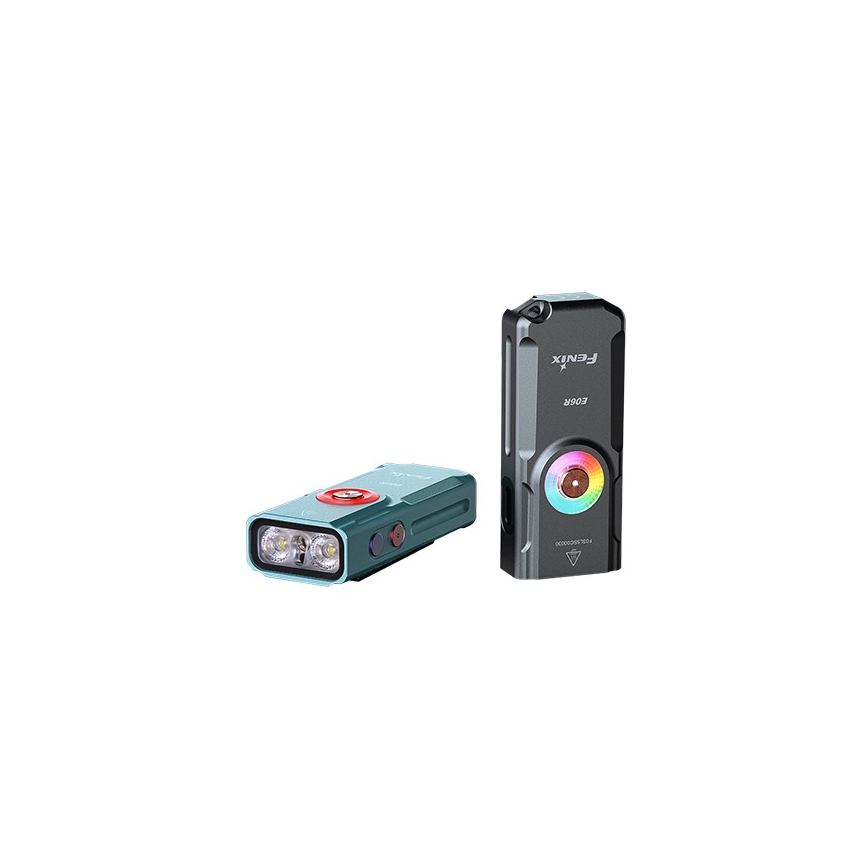 Fenix E06RTKS - LED Dimbaar oplaadbaar zaklamp UV LED/USB IP66 700 glanzend 60 h turquoise