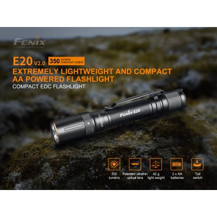 Fenix E20V20 - LED Zaklamp LED/2xAA IP68