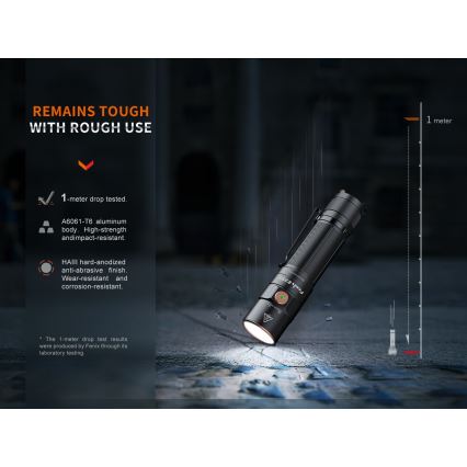 Fenix E35RSETAODS - LED Dimbaar oplaadbaar zaklamp LED/USB IP68 3100 lm 69 h 5000 mAh + diffuser 26,5mm