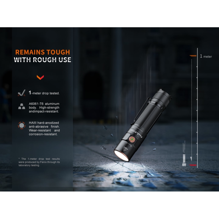 Fenix E35RSETAODS - LED Dimbaar oplaadbaar zaklamp LED/USB IP68 3100 lm 69 h 5000 mAh + diffuser 26,5mm