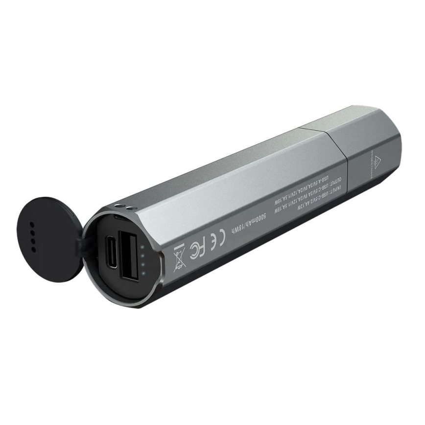 Fenix ECPBLCK - LED Oplaadbare zaklamp met een powerbank USB IP68 1600 glanzend 504 h 5000 mAh zwart