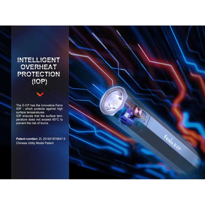 Fenix ECPBLCK - LED Oplaadbare zaklamp met een powerbank USB IP68 1600 glanzend 504 h 5000 mAh zwart