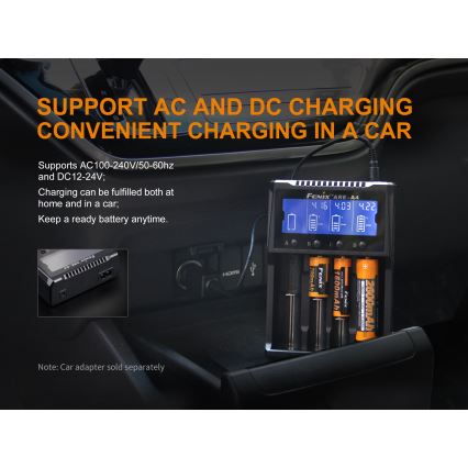 Fenix FENAREA4 - Acculader 4xLi-ion/AAA/AA/C 5V