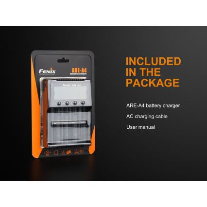 Fenix FENAREA4 - Acculader 4xLi-ion/AAA/AA/C 5V