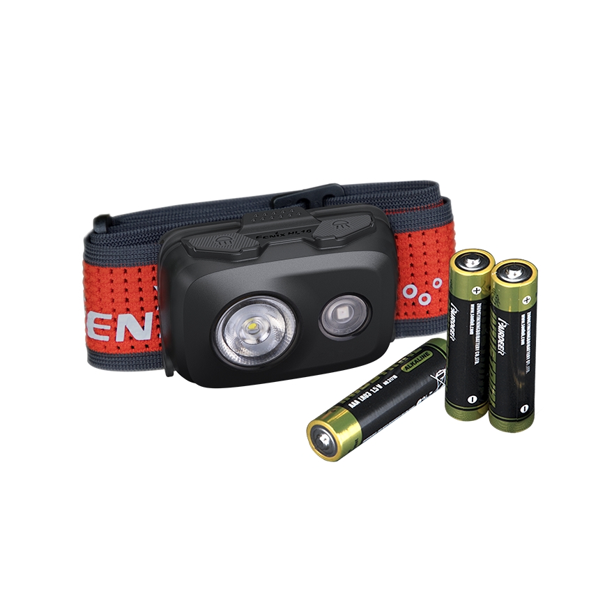 Fenix HL16V2BLK - LED Hoofdlamp LED/3xAAA IP66 450 lm 200 h zwart/oranje