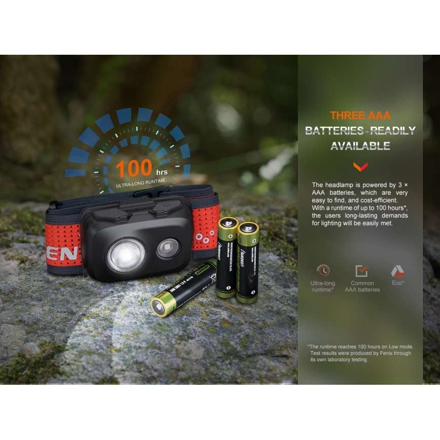 Fenix HL16V2GRN - LED Hoofdlamp LED/3xAAA IP66 450 lm 200 h groen