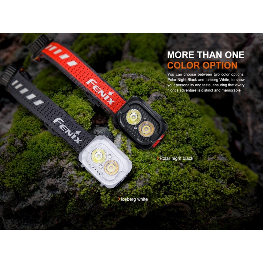 Fenix HL18RTV20BLC - LED Dimbaar oplaadbaar hoofdlamp LED/USB IP66 800 lm 160 h zwart/oranje
