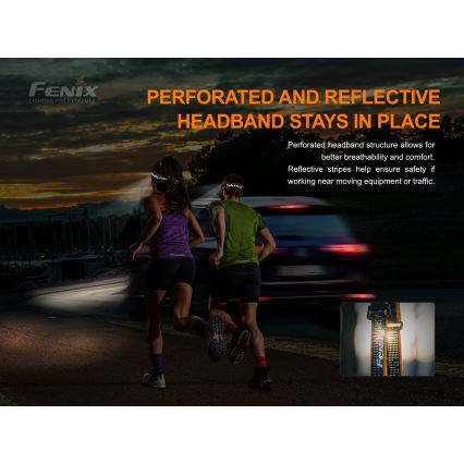 Fenix HM51RV20 - LED Oplaadbare hoofdlamp 3xLED/1xCR123A/USB IP68 700 glanzend 120 h 700 m