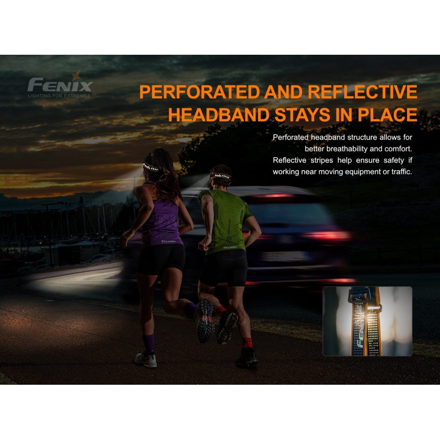 Fenix HM51RV20 - LED Oplaadbare hoofdlamp 3xLED/1xCR123A/USB IP68 700 glanzend 120 h 700 m