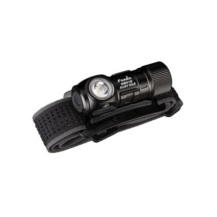 Fenix HM51RV3ABL - Dimbare oplaadbare LED-hoofdlamp LED/USB/1xCR123A 950 mAh IP68 860 lm 125 h zwart