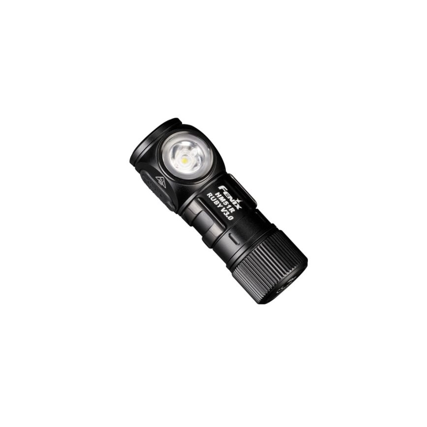 Fenix HM51RV3ABL - Dimbare oplaadbare LED-hoofdlamp LED/USB/1xCR123A 950 mAh IP68 860 lm 125 h zwart
