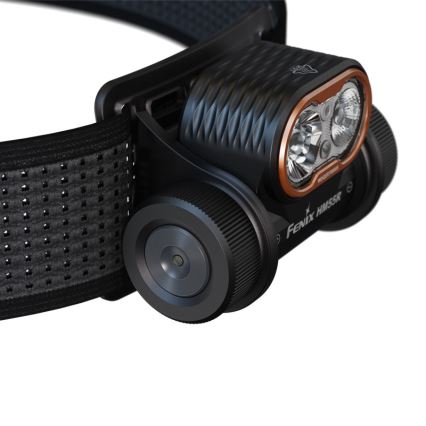 Fenix HM55RABL - Dimbare oplaadbare LED-hoofdlamp LED/USB/1xCR123A 1600 mAh IP68 1200 lm 141,2 h zwart