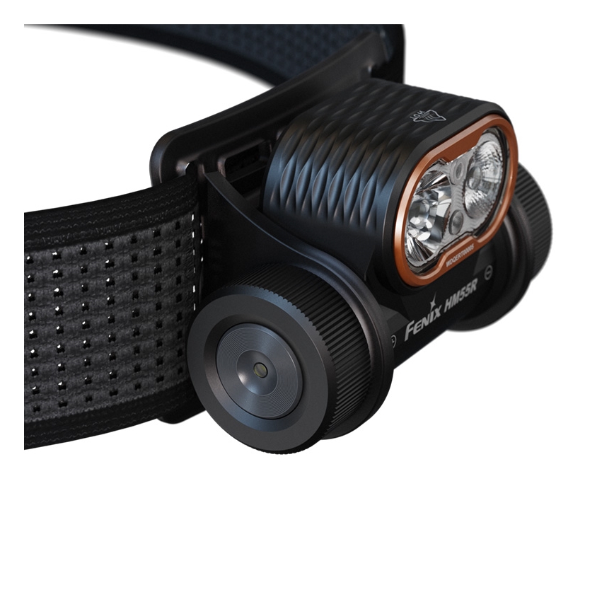 Fenix HM55RABL - Dimbare oplaadbare LED-hoofdlamp LED/USB/1xCR123A 1600 mAh IP68 1200 lm 141,2 h zwart