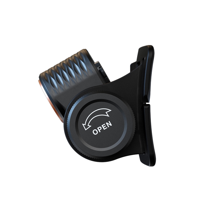 Fenix HM55RABL - Dimbare oplaadbare LED-hoofdlamp LED/USB/1xCR123A 1600 mAh IP68 1200 lm 141,2 h zwart