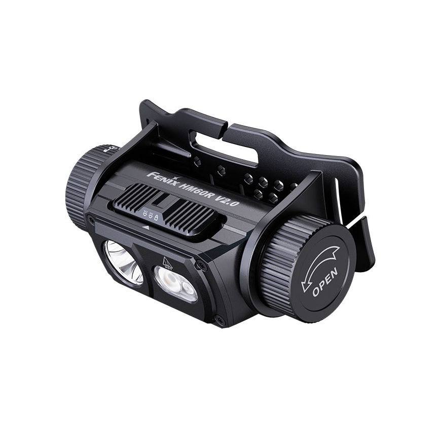 Fenix HM60RV20 - LED-dimbare oplaadbare hoofdlamp LED/USB 4000 mAh IP68 1600 lm 292 h oranje