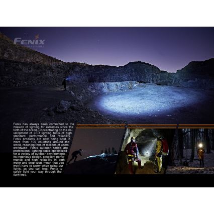 Fenix HP16R1250 - LED Oplaadbare hoofdlamp 3xLED/USB 4xAA IP66 1250 Im 600 h 3000 mAh