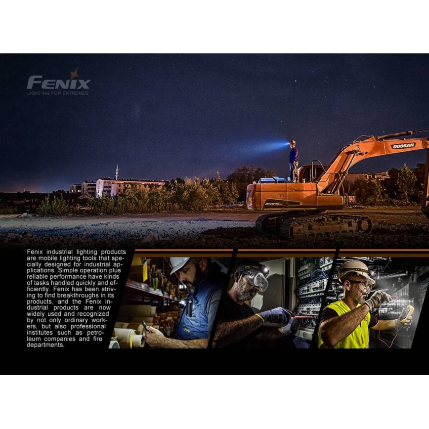 Fenix HP25RV20 - LED Dimbaar rechargeable headlamp 3xLED/1x21700 IP66 1600 lm 800 h