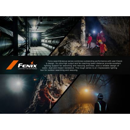 Fenix HP35R - Dimbare oplaadbare LED-hoofdlamp LED/USB 5000 mAh IP66 4000 lm 500 uur zwart
