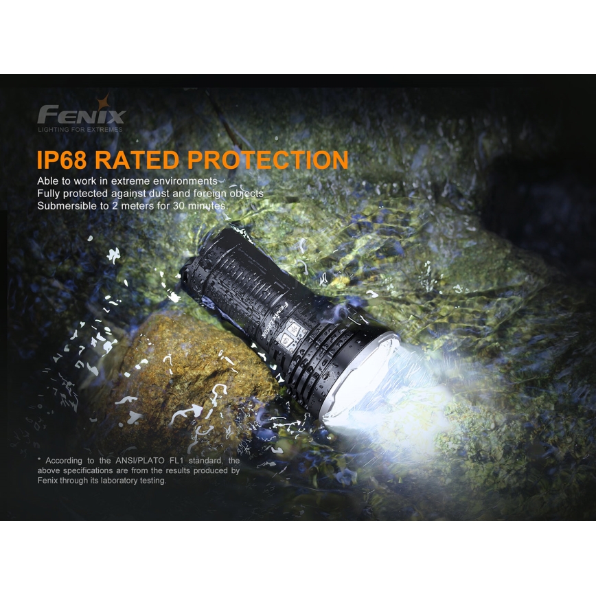 Fenix LR50R - Oplaadbare LED Zaklamp 4xLED/USB IP68
