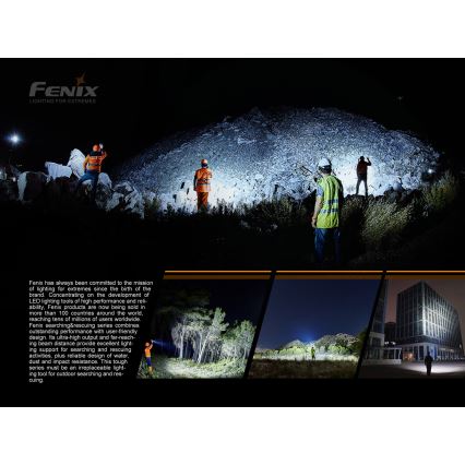 Fenix LR50R - Oplaadbare LED Zaklamp 4xLED/USB IP68