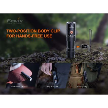 Fenix PD25R - LED Oplaadbare zaklamp LED/USB/1xCR123A IP68 800 lm 70 h 700 mAh