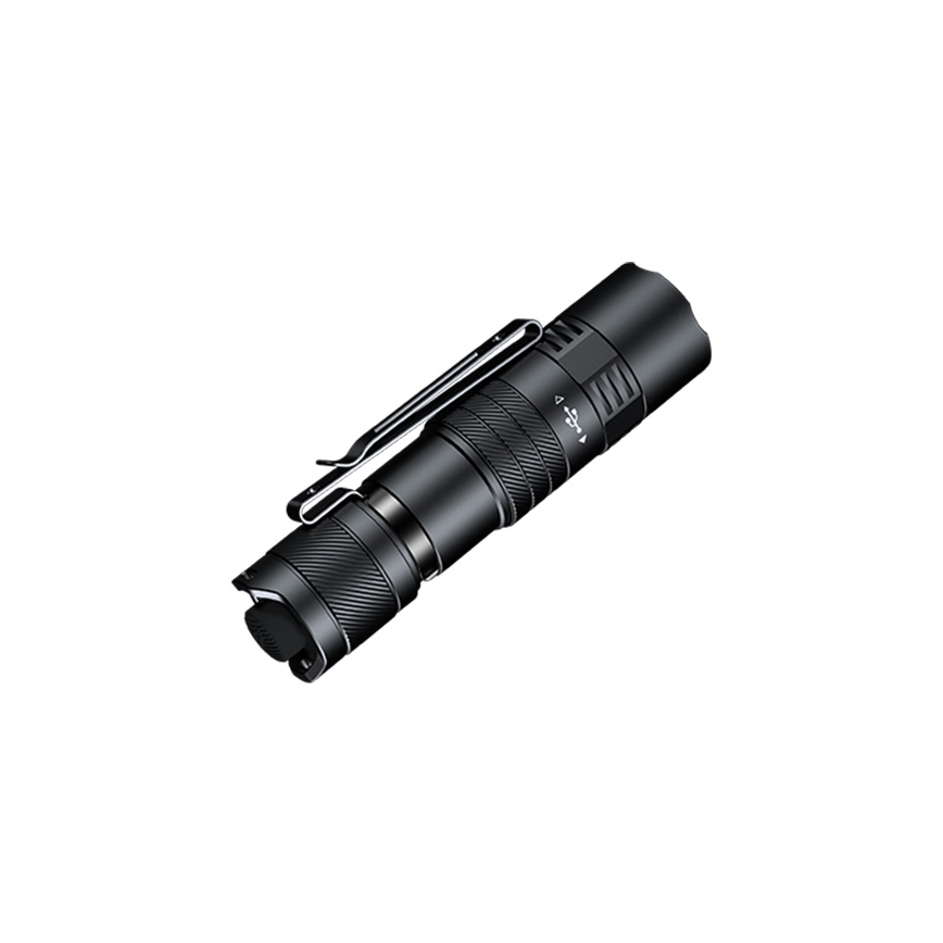 Fenix PD26RACE - Dimbare oplaadbare LED-zaklamp, LED/USB, 1600 mAh, IP68, 1300 lm, 556 h, zwart